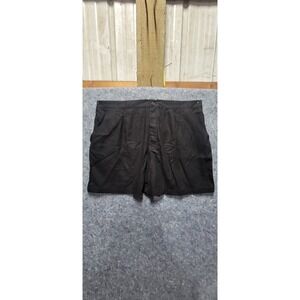 Time & Tru Linen Shorts Seps Black Soot Size 3X (22)